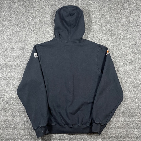 TECGEN FR CAT 2 Hoodie Sweatshirt Mens Medium MD Black Full Zip Made in USA 0976 - Picture 2 of 9